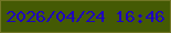 文字の大きさ：3、枠の色：727626、背景の色：445a04、文字の色：1d05bf 無料ブログパーツのブログ時計