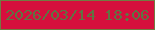 文字の大きさ：5、枠の色：727b42、背景の色：d60f3d、文字の色：5f7442 無料ブログパーツのブログ時計
