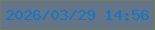文字の大きさ：3、枠の色：727e5b、背景の色：647589、文字の色：1577c3 無料ブログパーツのブログ時計