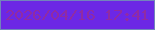 文字の大きさ：3、枠の色：7284bb、背景の色：6c27e5、文字の色：902ba3 無料ブログパーツのブログ時計