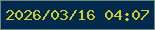 文字の大きさ：1、枠の色：72857e、背景の色：00294e、文字の色：d3ce2a 無料ブログパーツのブログ時計
