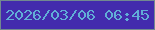 文字の大きさ：2、枠の色：728990、背景の色：432bad、文字の色：61add7 無料ブログパーツのブログ時計