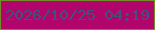 文字の大きさ：5、枠の色：728c2a、背景の色：b1056c、文字の色：40537a 無料ブログパーツのブログ時計