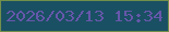 文字の大きさ：1、枠の色：728f4a、背景の色：1a5063、文字の色：6657ab 無料ブログパーツのブログ時計