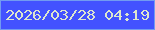 文字の大きさ：3、枠の色：729bf1、背景の色：4352ff、文字の色：dde6ce 無料ブログパーツのブログ時計