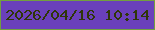 文字の大きさ：3、枠の色：729f3f、背景の色：6a40bb、文字の色：2f3608 無料ブログパーツのブログ時計