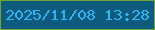 文字の大きさ：2、枠の色：72a239、背景の色：0d5c7e、文字の色：32b3f3 無料ブログパーツのブログ時計