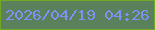 文字の大きさ：5、枠の色：72a826、背景の色：5a815c、文字の色：7e92f5 無料ブログパーツのブログ時計