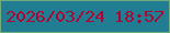 文字の大きさ：4、枠の色：72ac7c、背景の色：217d92、文字の色：af0333 無料ブログパーツのブログ時計