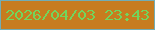 文字の大きさ：2、枠の色：72adb4、背景の色：c77c1f、文字の色：72d55d 無料ブログパーツのブログ時計