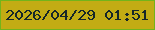 文字の大きさ：4、枠の色：72b41b、背景の色：c2ac14、文字の色：162629 無料ブログパーツのブログ時計