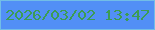 文字の大きさ：4、枠の色：72bde7、背景の色：528ff6、文字の色：3c9c54 無料ブログパーツのブログ時計