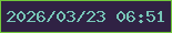 文字の大きさ：2、枠の色：72c83b、背景の色：302244、文字の色：77c6b7 無料ブログパーツのブログ時計
