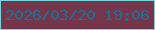 文字の大きさ：5、枠の色：72d6dd、背景の色：75354a、文字の色：226d92 無料ブログパーツのブログ時計