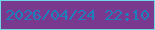 文字の大きさ：2、枠の色：72d7e5、背景の色：78398e、文字の色：1b80bc 無料ブログパーツのブログ時計