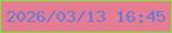 文字の大きさ：2、枠の色：72f02f、背景の色：e57c93、文字の色：667bd5 無料ブログパーツのブログ時計