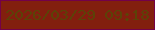 文字の大きさ：5、枠の色：730149、背景の色：821f0e、文字の色：5c4207 無料ブログパーツのブログ時計