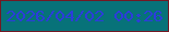 文字の大きさ：5、枠の色：731823、背景の色：077279、文字の色：2c3cdb 無料ブログパーツのブログ時計