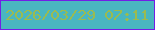 文字の大きさ：5、枠の色：731de6、背景の色：4ab6c0、文字の色：9bbb50 無料ブログパーツのブログ時計