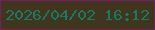 文字の大きさ：4、枠の色：73215e、背景の色：40351d、文字の色：1c7767 無料ブログパーツのブログ時計