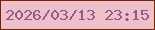 文字の大きさ：1、枠の色：732404、背景の色：eec0c9、文字の色：925a86 無料ブログパーツのブログ時計
