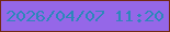文字の大きさ：1、枠の色：732912、背景の色：9567e8、文字の色：2c87ba 無料ブログパーツのブログ時計