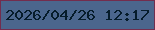 文字の大きさ：1、枠の色：732d4e、背景の色：4b668d、文字の色：061c2b 無料ブログパーツのブログ時計