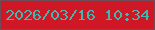 文字の大きさ：5、枠の色：734b56、背景の色：d01725、文字の色：40b8ae 無料ブログパーツのブログ時計