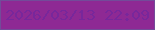 文字の大きさ：4、枠の色：734b99、背景の色：8e2994、文字の色：78279b 無料ブログパーツのブログ時計