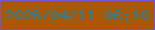 文字の大きさ：3、枠の色：7355ce、背景の色：a95902、文字の色：2082aa 無料ブログパーツのブログ時計
