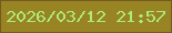 文字の大きさ：5、枠の色：735a22、背景の色：998423、文字の色：acea79 無料ブログパーツのブログ時計