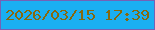 文字の大きさ：1、枠の色：7361b6、背景の色：1aaff2、文字の色：87680d 無料ブログパーツのブログ時計