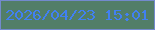 文字の大きさ：4、枠の色：738acd、背景の色：527e68、文字の色：4180f2 無料ブログパーツのブログ時計