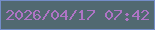 文字の大きさ：3、枠の色：738dc9、背景の色：516971、文字の色：ae74c5 無料ブログパーツのブログ時計