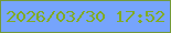 文字の大きさ：2、枠の色：739a38、背景の色：76a4fc、文字の色：81ab22 無料ブログパーツのブログ時計