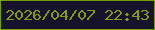 文字の大きさ：2、枠の色：739d03、背景の色：18132c、文字の色：809c19 無料ブログパーツのブログ時計