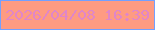 文字の大きさ：1、枠の色：73a0ff、背景の色：fe9b82、文字の色：e086c8 無料ブログパーツのブログ時計