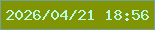 文字の大きさ：5、枠の色：73a29c、背景の色：819404、文字の色：b4fde2 無料ブログパーツのブログ時計