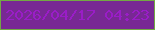 文字の大きさ：5、枠の色：73a844、背景の色：782894、文字の色：9a1dc7 無料ブログパーツのブログ時計