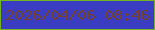 文字の大きさ：5、枠の色：73b421、背景の色：3a3dc2、文字の色：74422e 無料ブログパーツのブログ時計