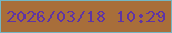 文字の大きさ：5、枠の色：73b6c4、背景の色：a86e3a、文字の色：5f34a5 無料ブログパーツのブログ時計