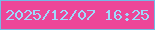 文字の大きさ：5、枠の色：73bae5、背景の色：ed4698、文字の色：9edafc 無料ブログパーツのブログ時計