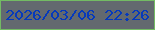 文字の大きさ：3、枠の色：73bb64、背景の色：63696f、文字の色：0539bc 無料ブログパーツのブログ時計