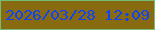 文字の大きさ：3、枠の色：73bd74、背景の色：886a10、文字の色：1042f7 無料ブログパーツのブログ時計