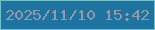 文字の大きさ：3、枠の色：73c0ca、背景の色：1d74a1、文字の色：9699a6 無料ブログパーツのブログ時計