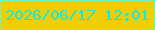 文字の大きさ：2、枠の色：73f3c0、背景の色：eed002、文字の色：15e7e2 無料ブログパーツのブログ時計