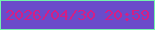 文字の大きさ：5、枠の色：73f4ad、背景の色：6b4bca、文字の色：d41f85 無料ブログパーツのブログ時計