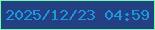 文字の大きさ：1、枠の色：73faab、背景の色：234083、文字の色：1d97df 無料ブログパーツのブログ時計