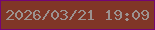 文字の大きさ：5、枠の色：740575、背景の色：803627、文字の色：9c928f 無料ブログパーツのブログ時計