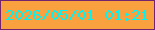 文字の大きさ：1、枠の色：74236e、背景の色：f8a13e、文字の色：05f2f2 無料ブログパーツのブログ時計